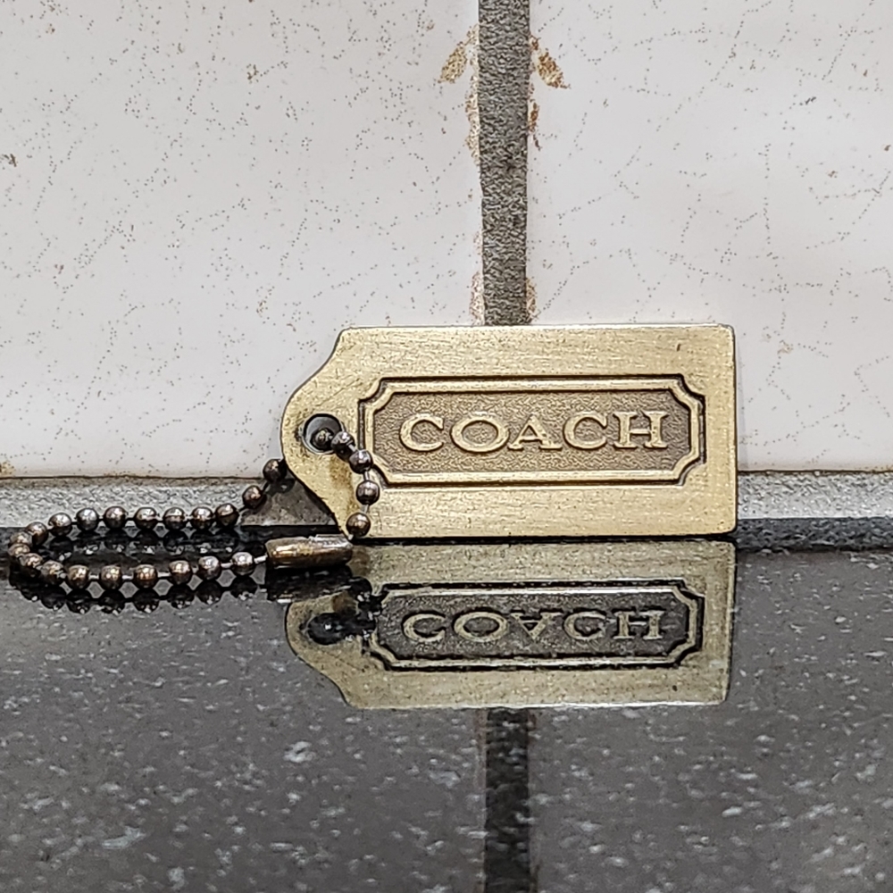 Vintage Coach Brass Hangtag